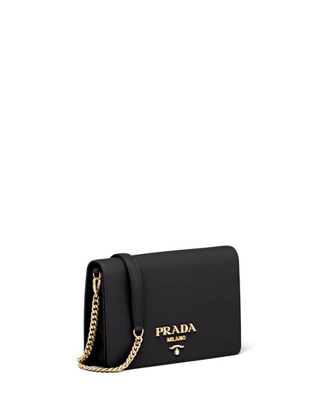 prada saffiano leather chain pouch|prada saffiano mini pouch.